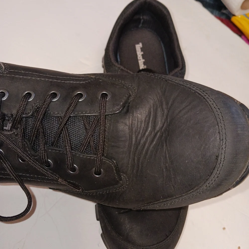 TIMBERLAND MEN'S KEELE RIDGE WATERPROOF LOW HIKER BLACK sz 12 - Picture 7 of 8